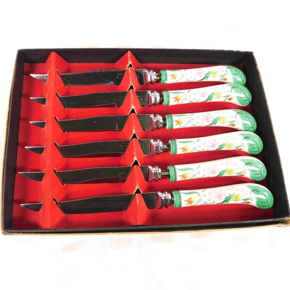 Regent Sheffield Boxed English Stainless Steak Knife Set # 26493 - Picture 1 of 7